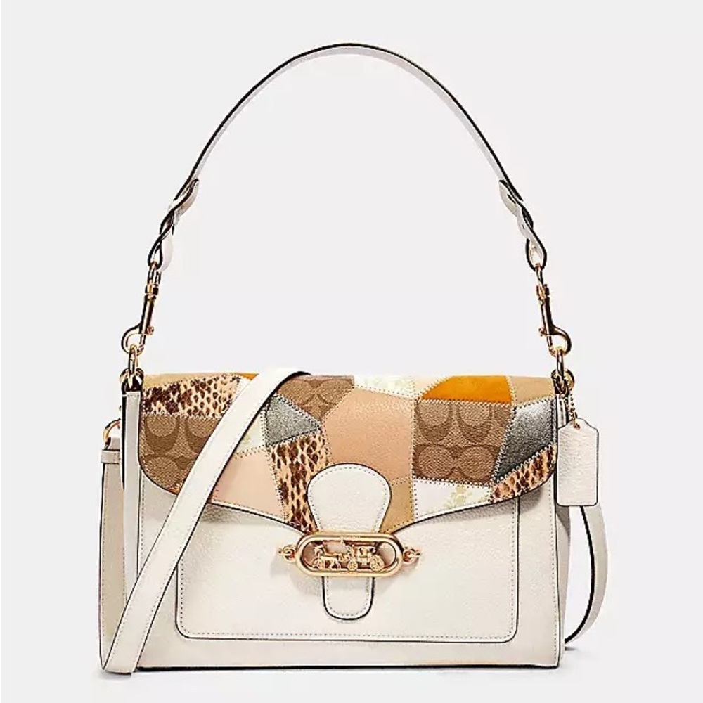 Coach Jade Messenger Bag With Patchwork & Crossbo… - image 3